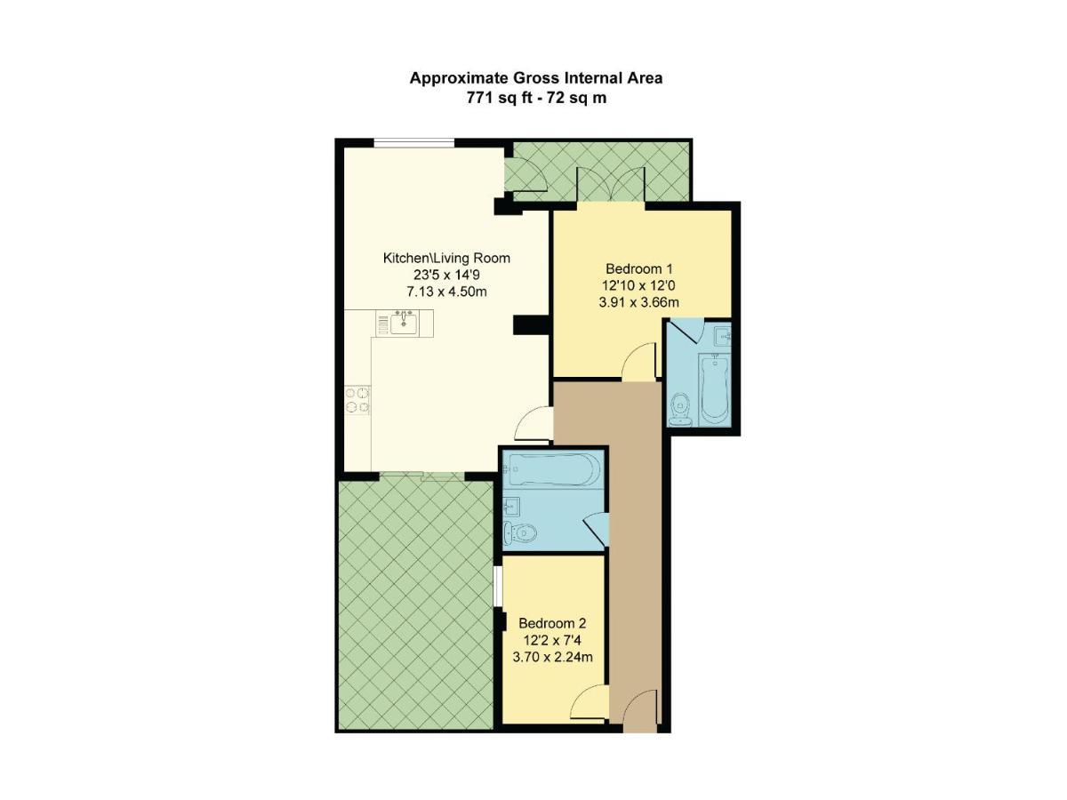 Central London, Jaccuzzi,Newbuild, 2 Bedrooms Two Baths Extérieur photo